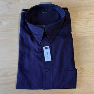 NWT Vintage DKNY Dress Collared Shirt 17 34/35